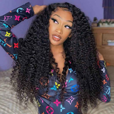 13x4 Lace Front Wigs Curly Hair / Blonde Highlight Wig Pre Plucked With Baby Hair 100% Virgin Human Hair Wig - Geeta Hair - GeetaHair