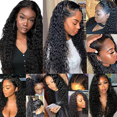 Geetahair Water Wave Hair 3 Bundles with 4x4 Lace Closure 100% Virgin Human Hair on Sale - GeetaHair