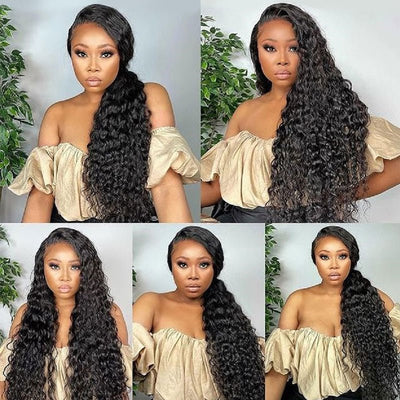 GeetaHair Deep Wave 4 Bundles with 4x4 Lace Closure Unprocessed Virgin Hair - GeetaHair
