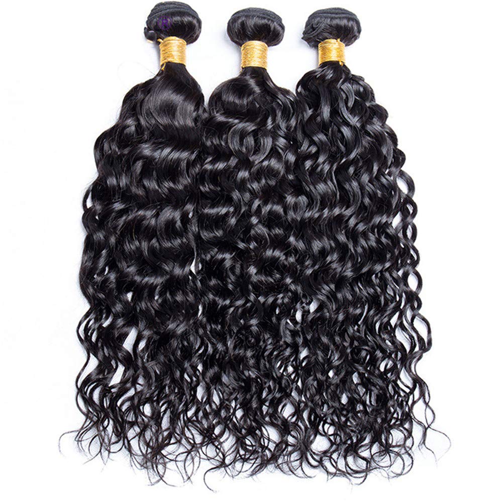 Geetahair Water Wave Hair 3 Bundles with 4x4 Lace Closure 100% Virgin Human Hair on Sale - GeetaHair