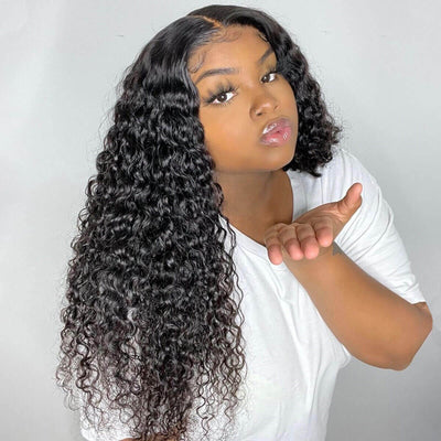Deep Wave T - part Lace Front Wig Glueless Human Hair Wig - Geeta Hair - GeetaHair