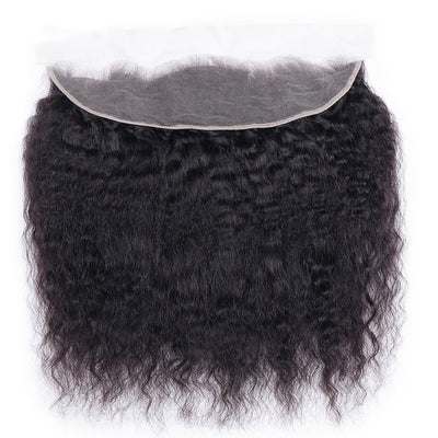 Geetahair Kinky Straight Hair 4 Bundles With 13x4 Lace Frontal 100% Unprocessed Human Hair - GeetaHair