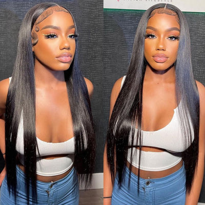 Natural Straight Hair Lace Frontal Wig 100% Virgin Human Hair Wigs For Black Women - Geeta Hair - GeetaHair
