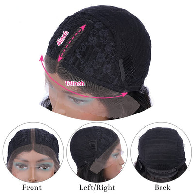 Deep Wave T - part Lace Front Wig Glueless Human Hair Wig - Geeta Hair - GeetaHair