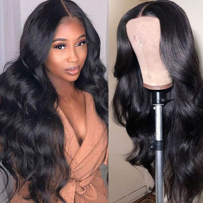 Brazilian Hair Body Wave T Part Lace Wig 100% Virgin Human Hair Natural Color With Baby Hair - Geeta Hair - GeetaHair