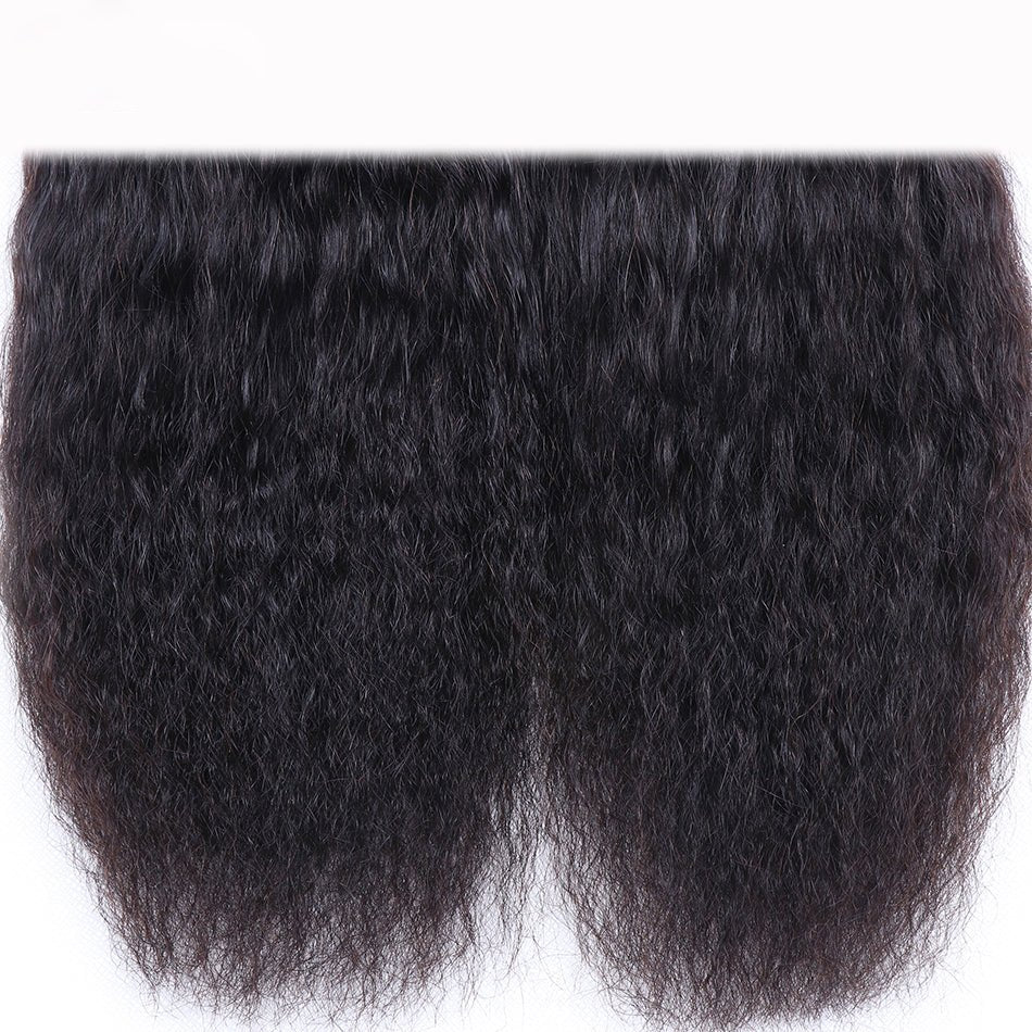 Geetahair Kinky Straight Hair 4 Bundles With 4x4 Lace Closure Human Hair Extensions - GeetaHair