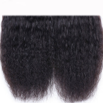 Geetahair Kinky Straight Hair 4 Bundles With 4x4 Lace Closure Human Hair Extensions - GeetaHair
