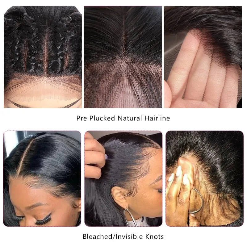 Brazilian Hair Body Wave T Part Lace Wig 100% Virgin Human Hair Natural Color With Baby Hair - Geeta Hair - GeetaHair
