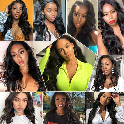 Geeta Hair Body Wave Hair 4 Bundles With 13x4 Lace Frontal Virgin Human Hair - GeetaHair