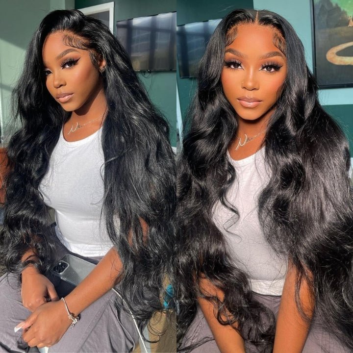 40 Inch Long Black Hair Body Wave HD Lace Front Wig Super Long Length Human Hair Wigs For Women - GeetaHair