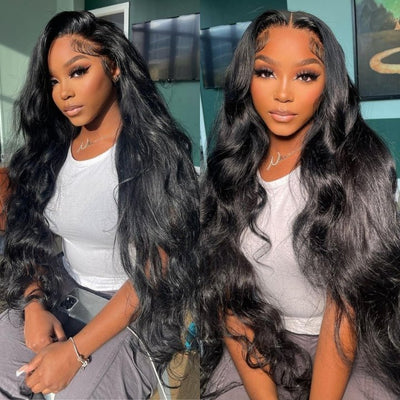 40 Inch Long Black Hair Body Wave HD Lace Front Wig Super Long Length Human Hair Wigs For Women - GeetaHair