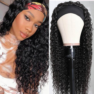 Deep Wave Headband Wig 150% Density For Black Women Convenient And Zero Skill Needed - Geeta Hair - GeetaHair