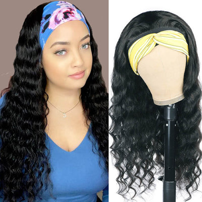 Glueless Loose Deep Wave Headband Human Hair Wig Beginner Friendly - Geeta Hair - GeetaHair