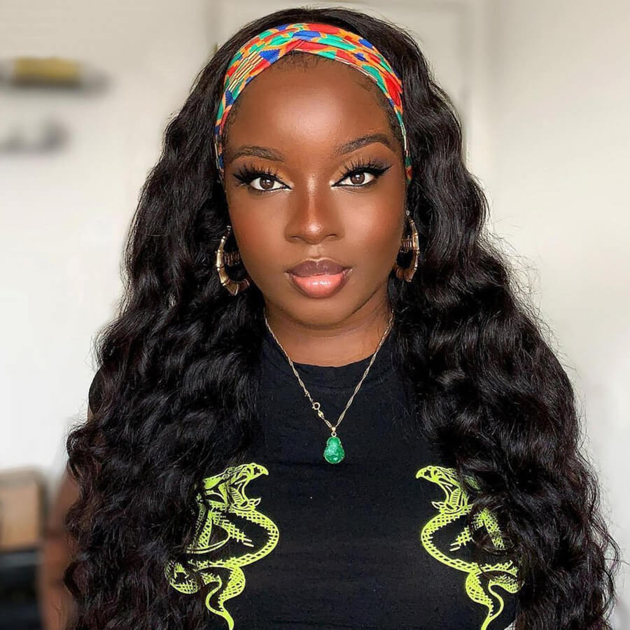 Glueless Loose Deep Wave Headband Human Hair Wig Beginner Friendly - Geeta Hair - GeetaHair