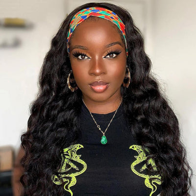 Glueless Loose Deep Wave Headband Human Hair Wig Beginner Friendly - Geeta Hair - GeetaHair