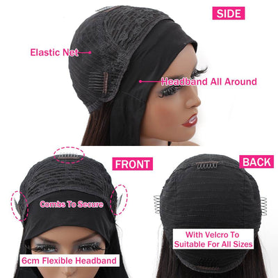 Deep Wave Headband Wig 150% Density For Black Women Convenient And Zero Skill Needed - Geeta Hair - GeetaHair