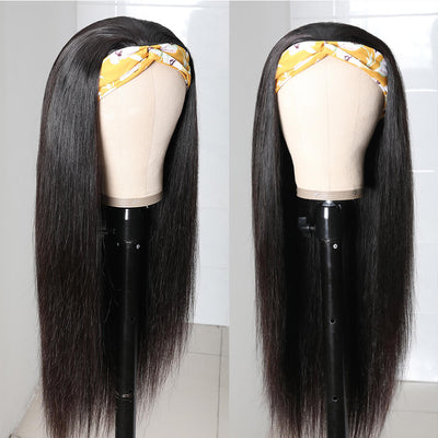 Long Straight Hair Best Headband Wig 100% Unprocessed Virgin Hair Wigs - Geeta Hair - GeetaHair
