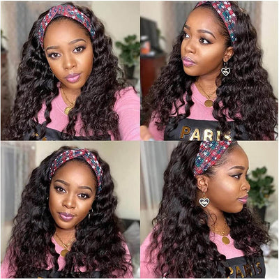 Glueless Loose Deep Wave Headband Human Hair Wig Beginner Friendly - Geeta Hair - GeetaHair