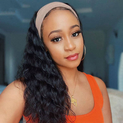 Glueless Loose Deep Wave Headband Human Hair Wig Beginner Friendly - Geeta Hair - GeetaHair