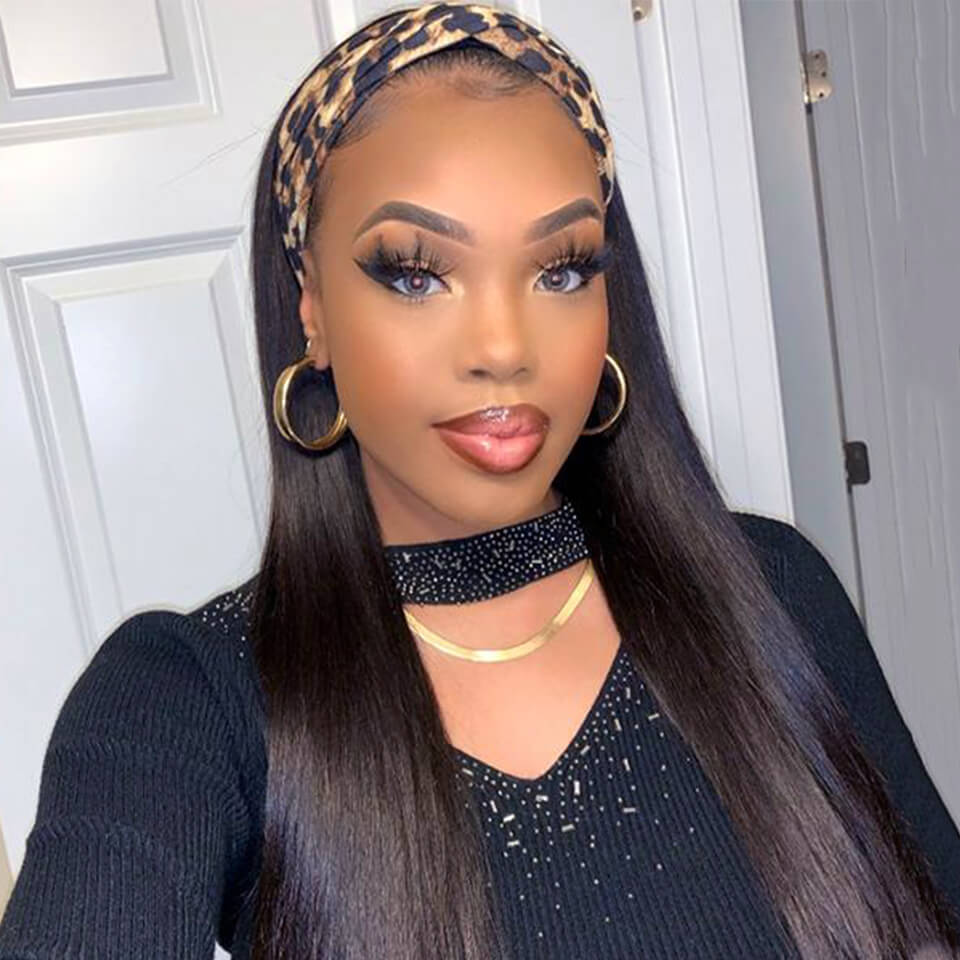 Long Straight Hair Best Headband Wig 100% Unprocessed Virgin Hair Wigs - Geeta Hair - GeetaHair