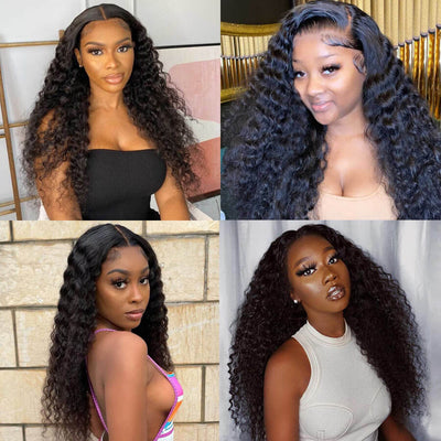 Over $101 Save $100: Deep Wave Glueless 5x5 HD Transparent Lace Closure Wig - Spring 2023 Flash Sale - GeetaHair