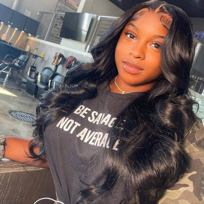 Natural Straight Hair 4x4 Lace Closure Wig Pre Plucked With Baby Hair Glueless 100% Real Humam Hair Wig - Geeta Hair - GeetaHair