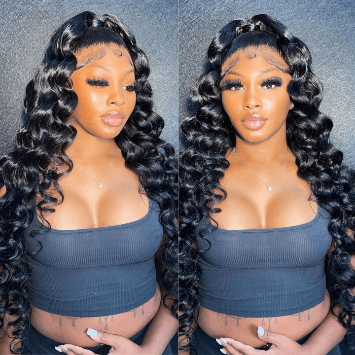 Loose Deep Wave Wigs 4x4 HD Lace Closure 100% Virgin Human Hair Wigs Pre Plucked Natural Hairline - Geeta Hair - GeetaHair