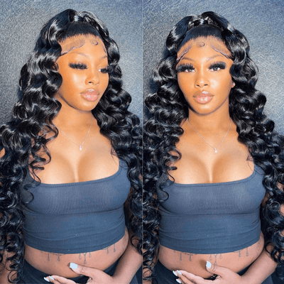 Loose Deep Wave Wigs 4x4 HD Lace Closure 100% Virgin Human Hair Wigs Pre Plucked Natural Hairline - Geeta Hair - GeetaHair