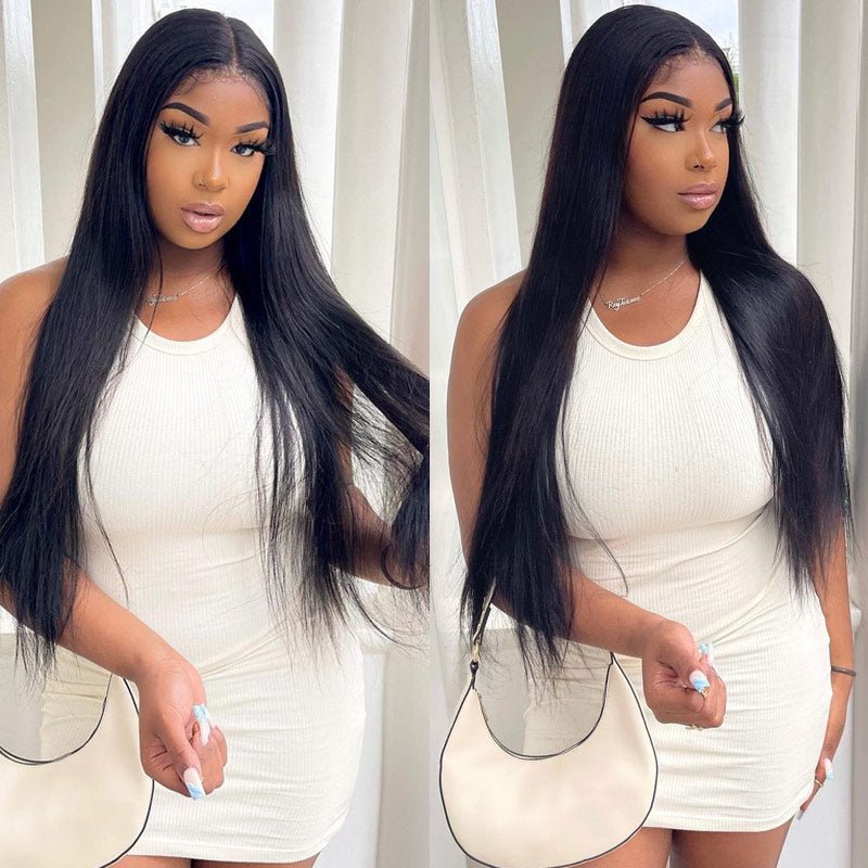 4x4 HD Transparent Lace Closure Wigs Long Straight Hair 100% Virgin Human Hair Wigs - Geeta Hair - GeetaHair