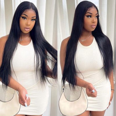 4x4 HD Transparent Lace Closure Wigs Long Straight Hair 100% Virgin Human Hair Wigs - Geeta Hair - GeetaHair
