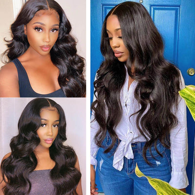 4x4 Lace Closure Body Wave 180% High Density Brazilian Real Human Hair Wigs - Geeta Hair - GeetaHair