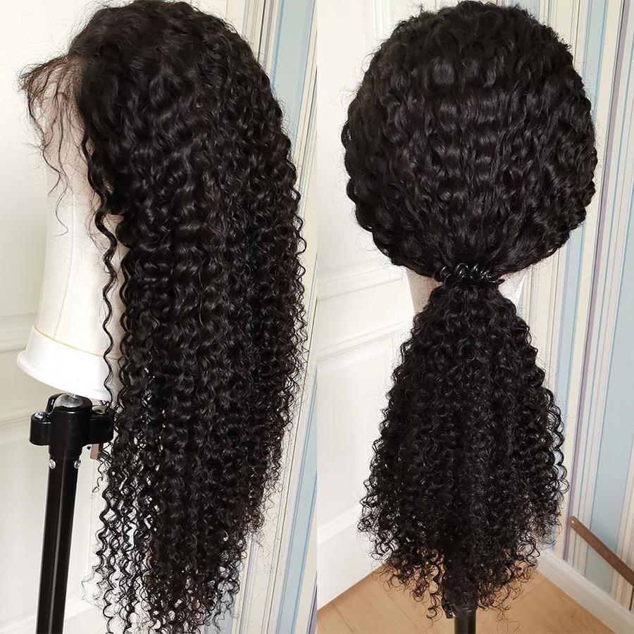 Deep Wave 4x4 Transparent Lace Closure Wig 180% High Density Brazilian Real Human Hair Wig - Geeta Hair - GeetaHair