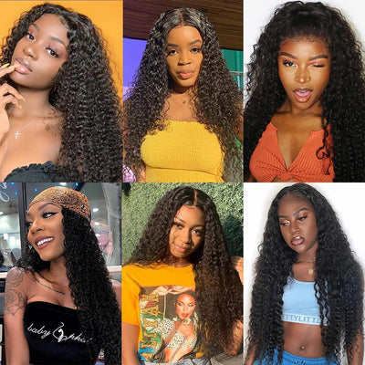 Kinky Curly 4x4 HD Lace Closure Wig Pre Plucked 100% Virgin Real Human Hair Wigs - Geeta Hair - GeetaHair