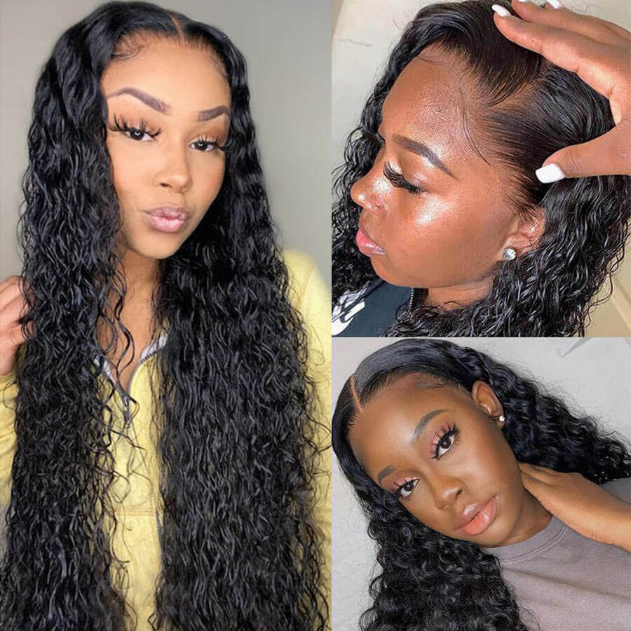 Water Wave Hair 4x4 HD Lace Closure 100% Virgin Human Hair Wig Perfect Hairline With Baby Hair - Geeta Hair - GeetaHair
