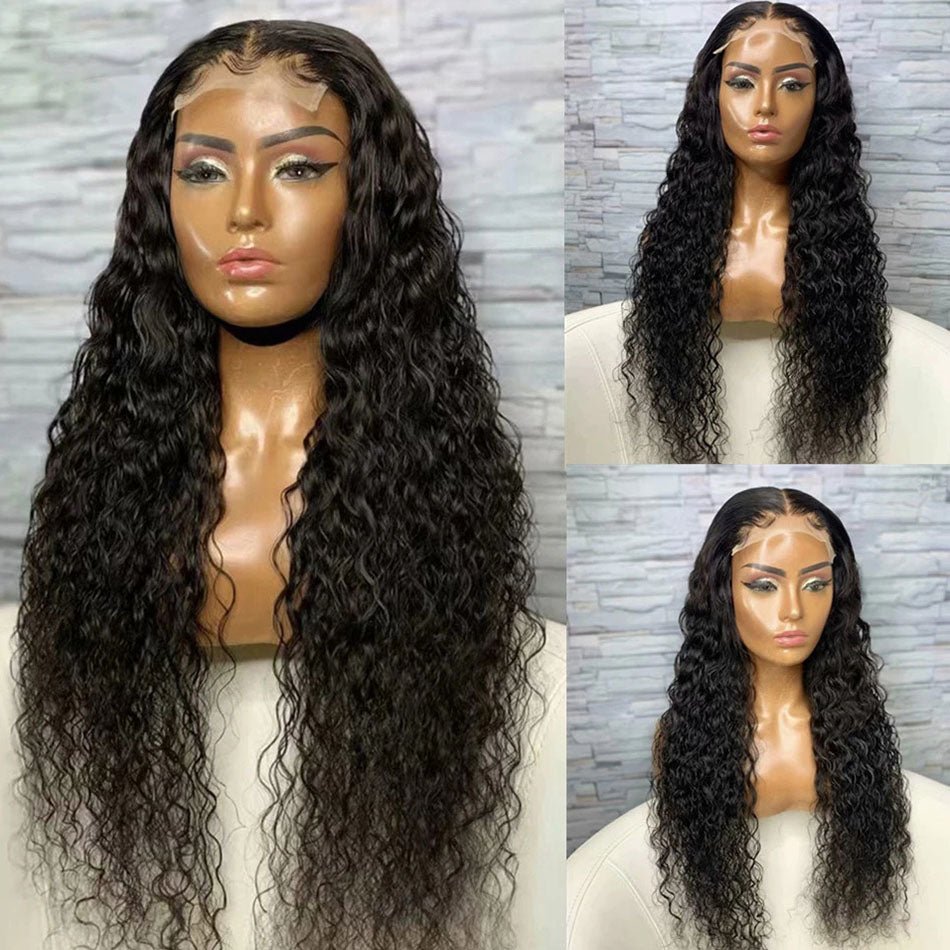 Over $101 Save $100: Water Wave Hair Glueless 5x5 HD Lace Closure Wig - Christmas Flash Sale - GeetaHair