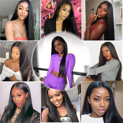 4x4 HD Transparent Lace Closure Wigs Long Straight Hair 100% Virgin Human Hair Wigs - Geeta Hair - GeetaHair