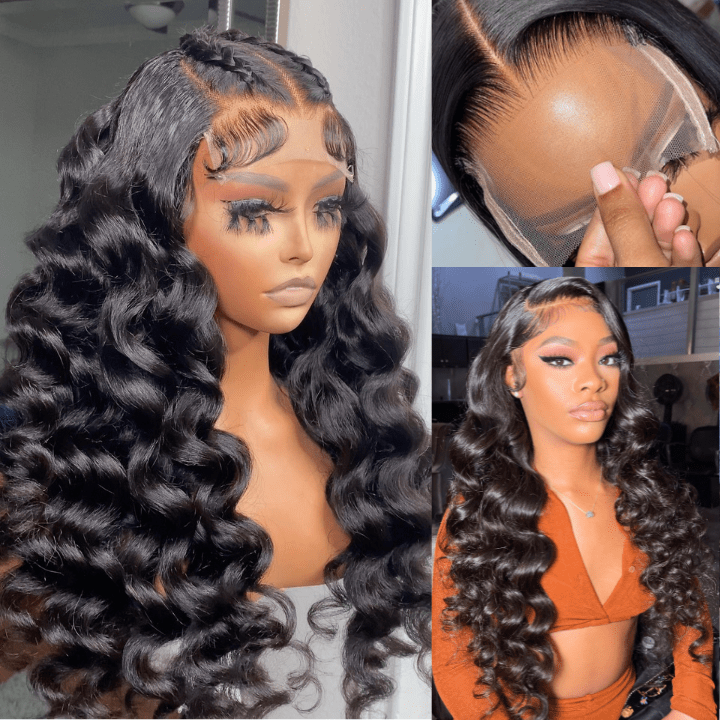 Natural Crimps Curls Loose Deep Wave Glueless 5x5/6x4.5 Closure HD Lace Human Hair Wig With Baby Hair - Geeta Hair - GeetaHair
