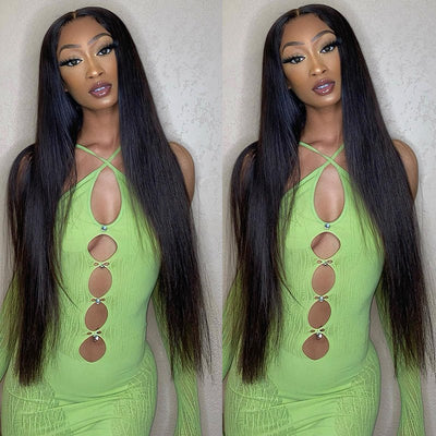 4x4 HD Transparent Lace Closure Wigs Long Straight Hair 100% Virgin Human Hair Wigs - Geeta Hair - GeetaHair