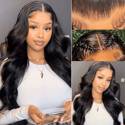 Natural Straight Hair 4x4 Lace Closure Wig Pre Plucked With Baby Hair Glueless 100% Real Humam Hair Wig - Geeta Hair - GeetaHair
