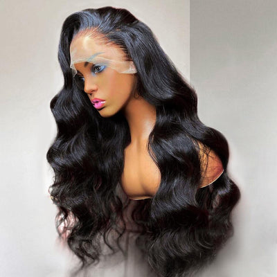 Geeta 4x4/13x6 HD Lace Closure Body Wave Hair Pre Plucked Natural Hairline Glueless Human Hair Wig - GeetaHair
