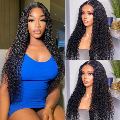 Curly Hair 4x4 HD Lace Closure Wig Glueless Pre Plucked Hairline With Baby Hair Real Human Hair Wigs - Geeta Hair - GeetaHair