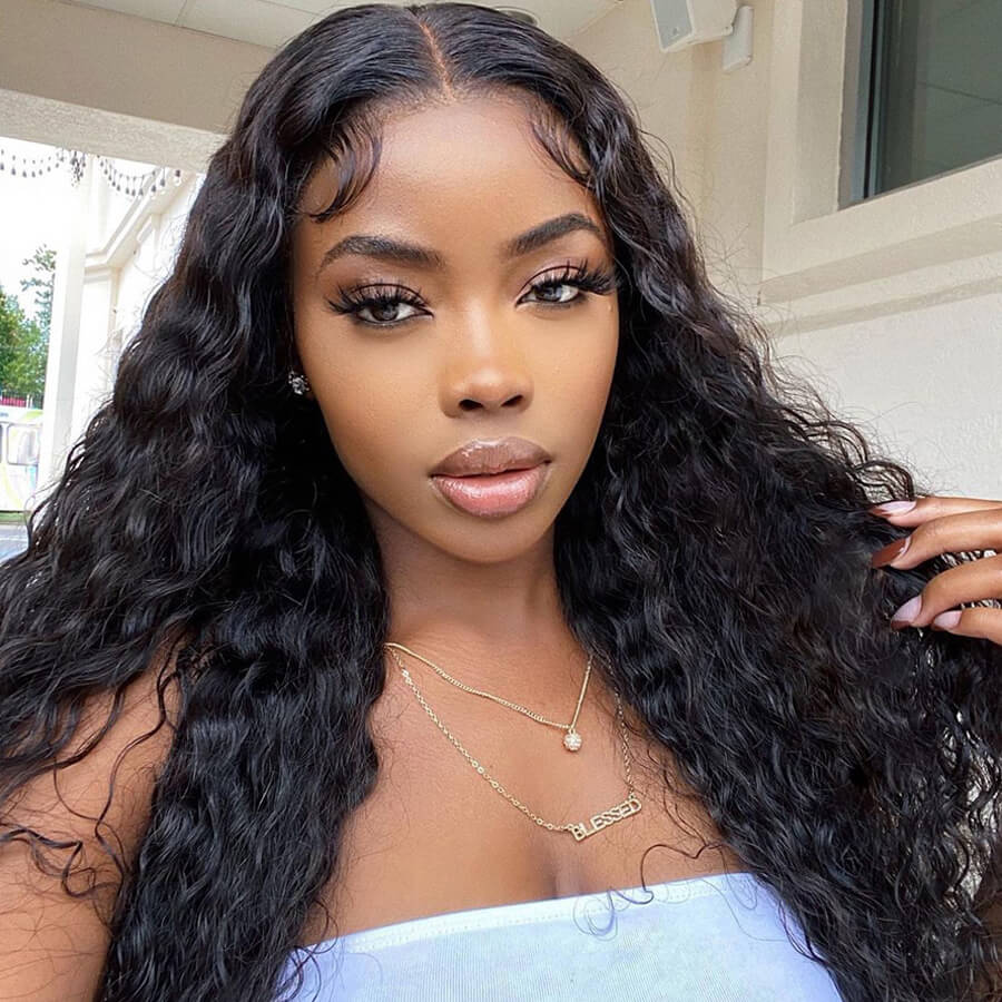 Water Wave Hair 4x4 HD Lace Closure 100% Virgin Human Hair Wig Perfect Hairline With Baby Hair - Geeta Hair - GeetaHair