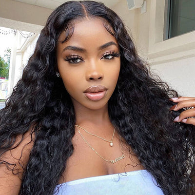 Water Wave Hair 4x4 HD Lace Closure 100% Virgin Human Hair Wig Perfect Hairline With Baby Hair - Geeta Hair - GeetaHair