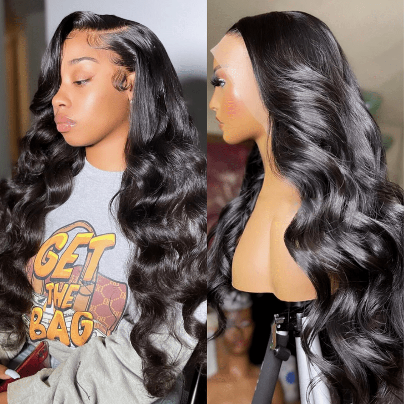 Geeta Brazilian Body Wave Hair 13x4/13x6 HD Transparent Lace Frontal Wig Pre Plucked Hairline Best Human Hair Wig - GeetaHair