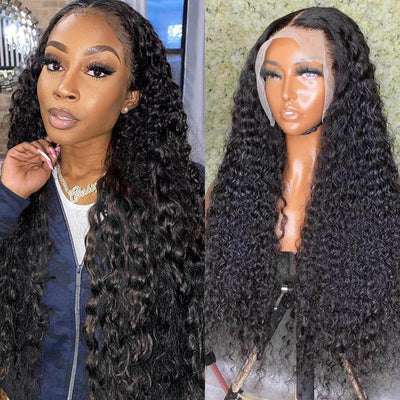 Natural Curly Hair 13x6 HD Lace Front Wigs Human Hair Pre Plucked Hairline Glueless Wig - Geeta Hair - GeetaHair