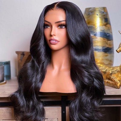 Geeta Brazilian Body Wave Hair 13x4/13x6 HD Transparent Lace Frontal Wig Pre Plucked Hairline Best Human Hair Wig - GeetaHair