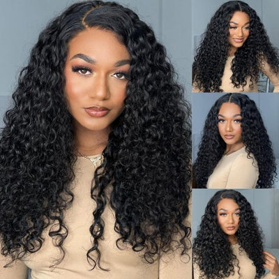 Glueless 13x4/6x4.5 Curly Pre Cut HD Transaparent Lace 100% Virgin Human Hair Wigs With Breathable Wear & Go Pre Plucked Hairline Cap Air Wig - Geeta Hair - GeetaHair