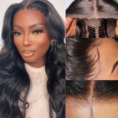 Glueless Wear Go 13x4/6x4.5 Body Wave/Loose Deep Wave/Curly/Kinky Straight Pre Cut HD Transaparent Lace Human Hair Wigs With Breathable Cap Air Wig - Geeta Hair - GeetaHair