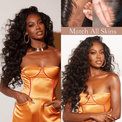 Geeta Natural Crimps Curls Loose Deep Wave HD Lace Frontal Glueless Wig Flash Sale - GeetaHair