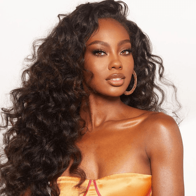 Geeta Natural Crimps Curls Loose Deep Wave HD Lace Frontal Glueless Wig Flash Sale - GeetaHair